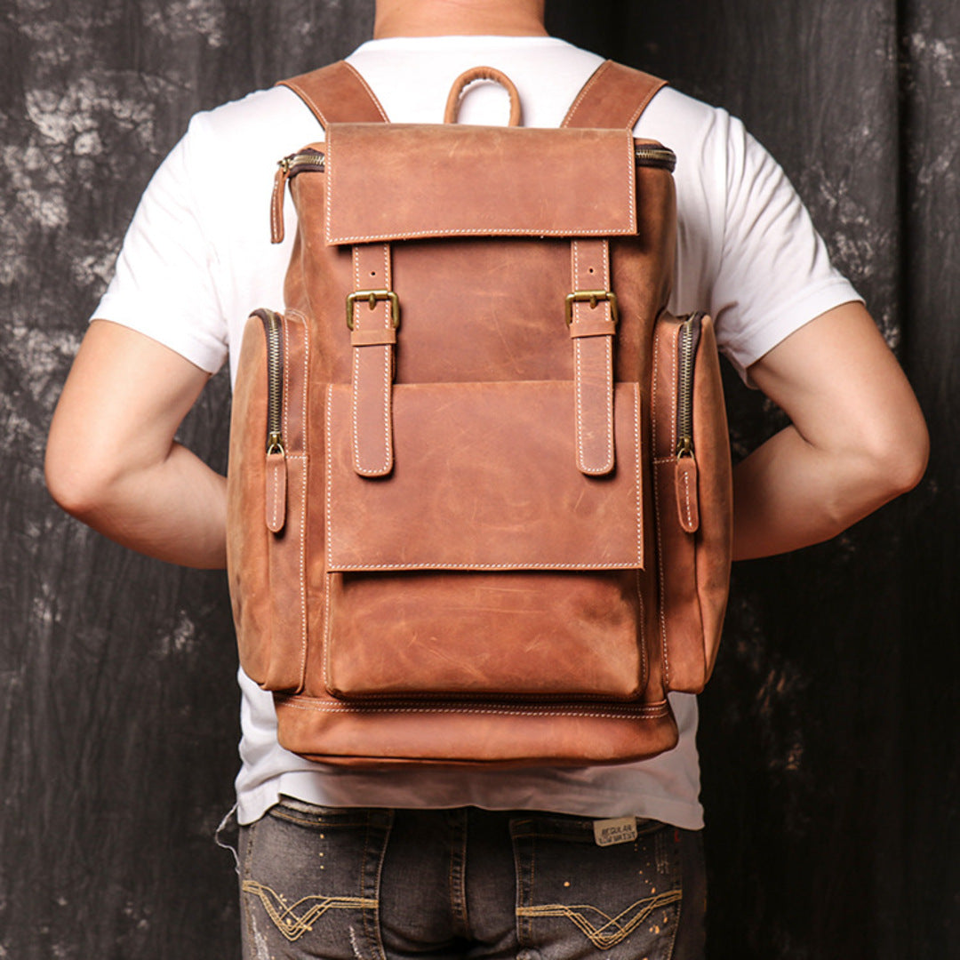 Explorer Leather Backpack