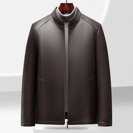 LEATHER STAND JACKET