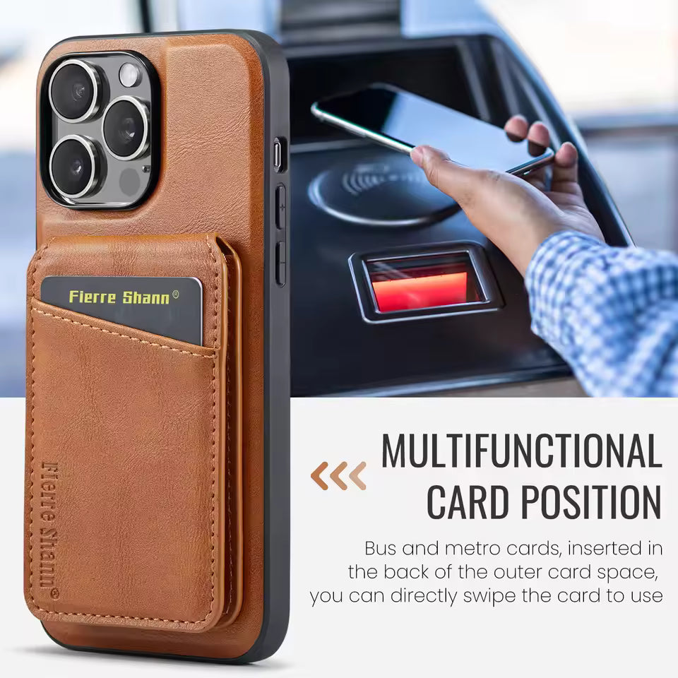 IPHONE LEATHER MAGSAFE WALLET CASE