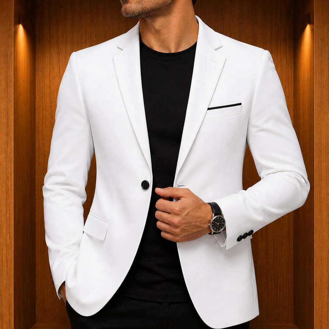 Structured Notch Lapel Blazer
