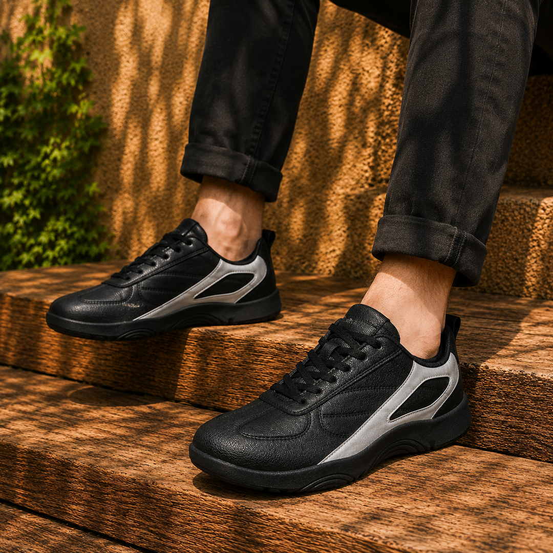 Leather Lace Casual Sneakers