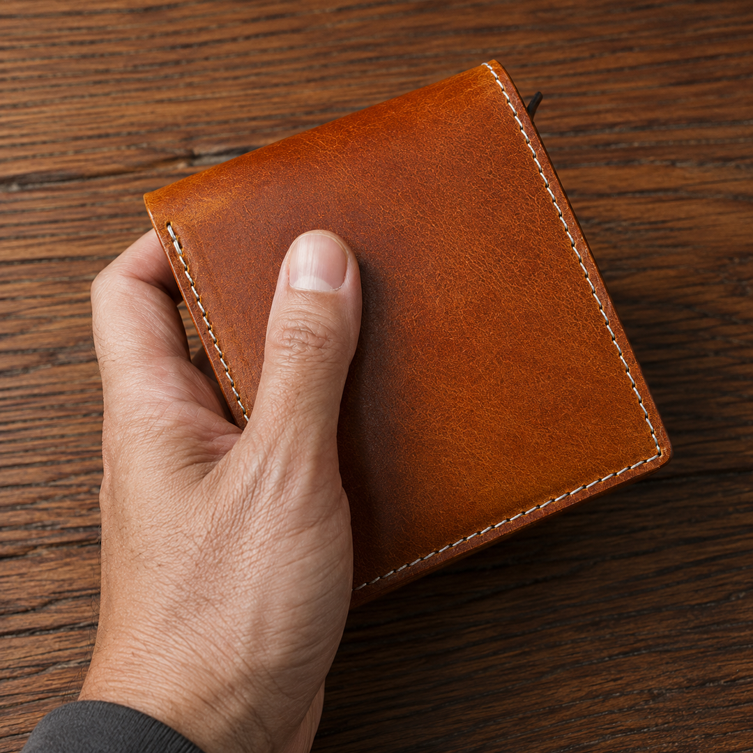 Vintage Leather Bifold Wallet