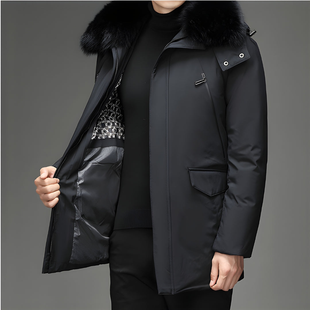 Fur Collar Down Coat