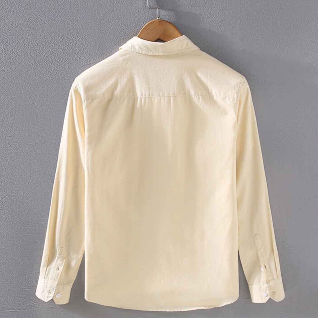 Velvet Long-Sleeve Shirt