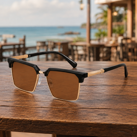 Flat Top Square Sunglasses