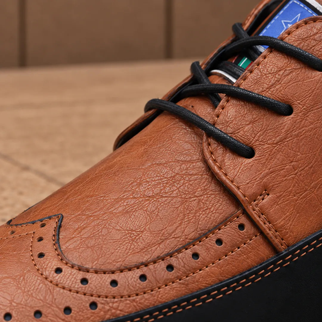 Casual Brogue Derby Shoes