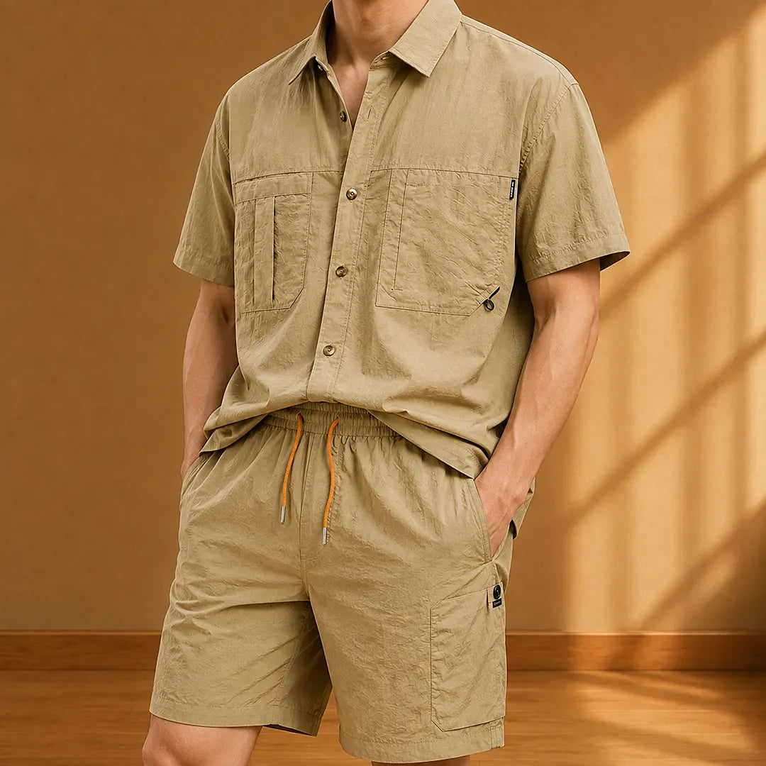 Casual Button-Up Set
