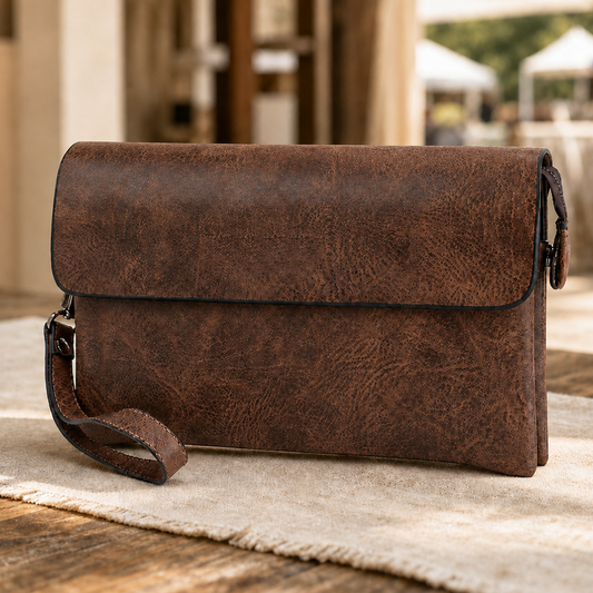 Classic Leather Clutch