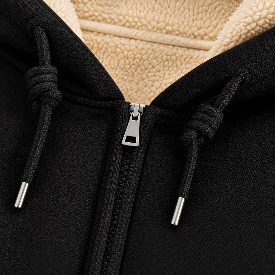Lined Casual Hooded Jacket