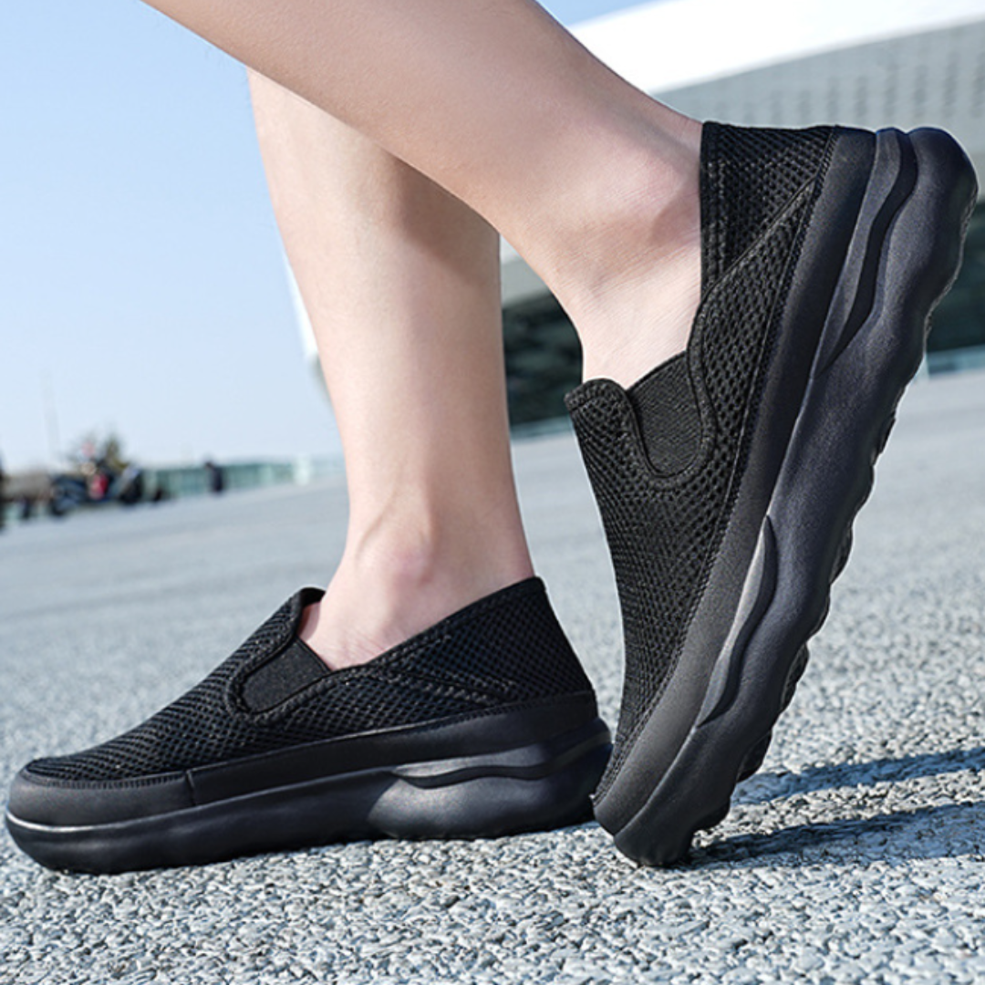BREATHABLE MESH SLIP-ONS