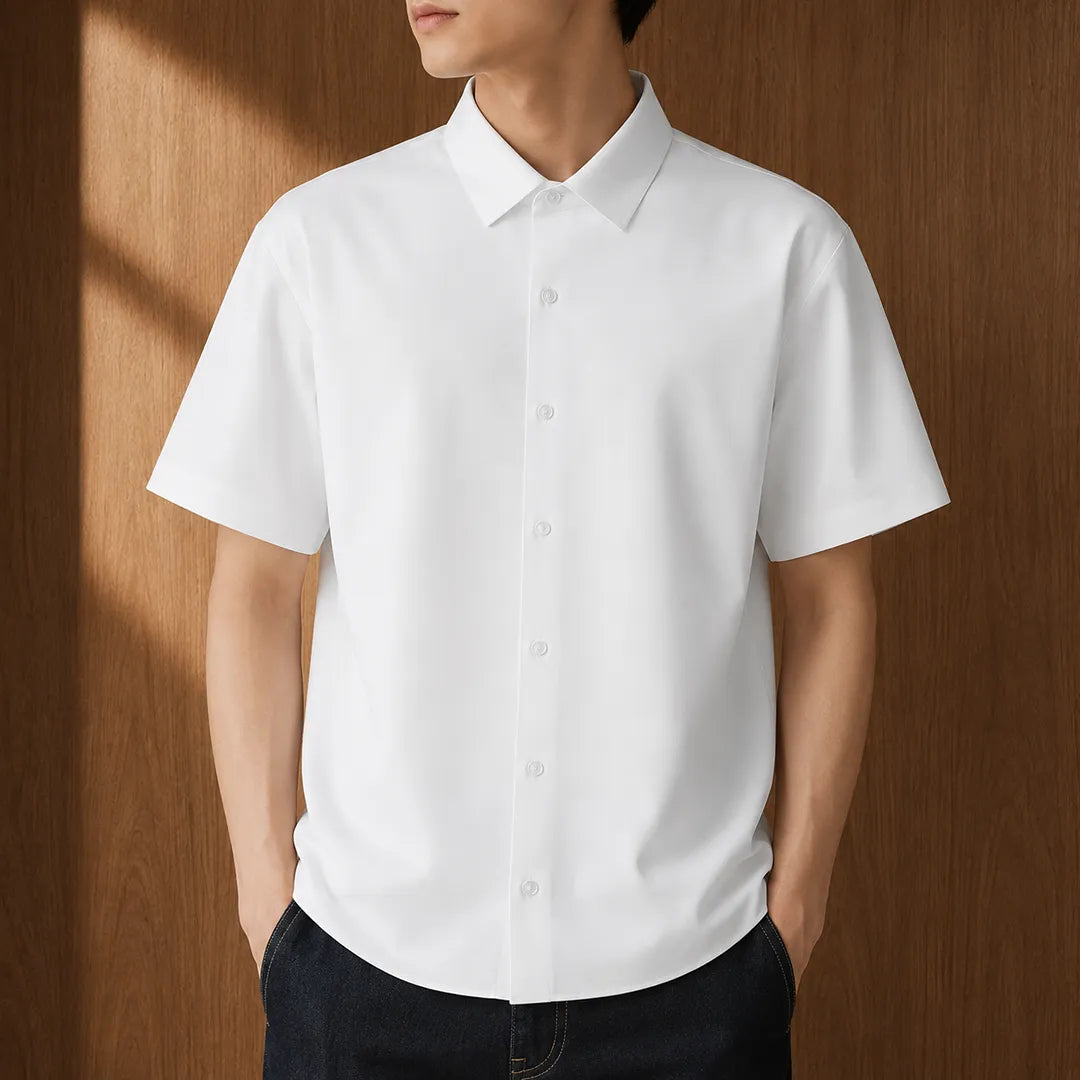 Modern Button Front Shirt