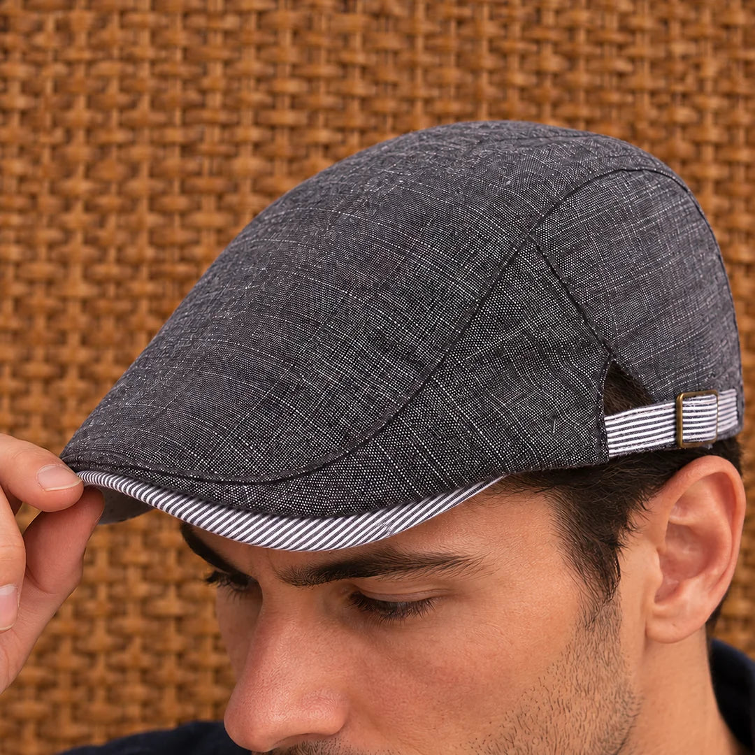Modern Textured Flat Cap