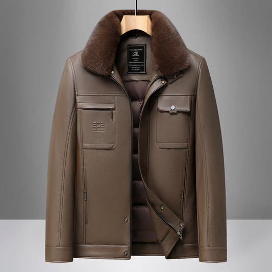 Winter Leather Coat