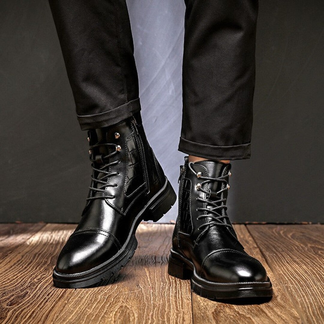 RETRO LEATHER BOOTS