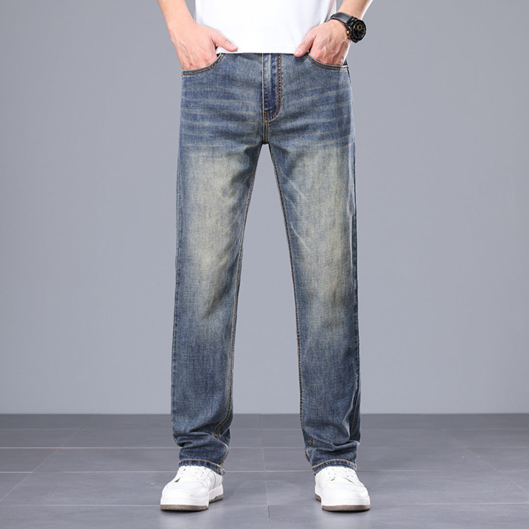 STRAIGHT DENIM PANTS