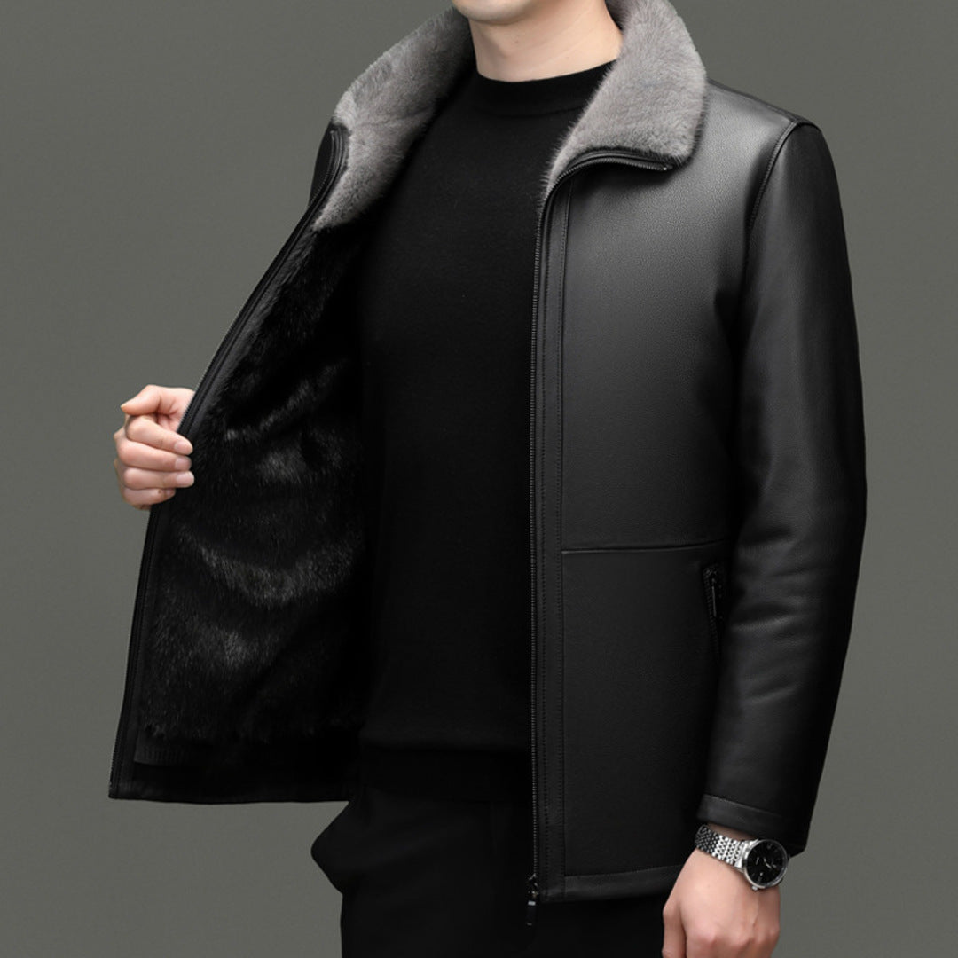PREMIUM FUR COLLAR COAT