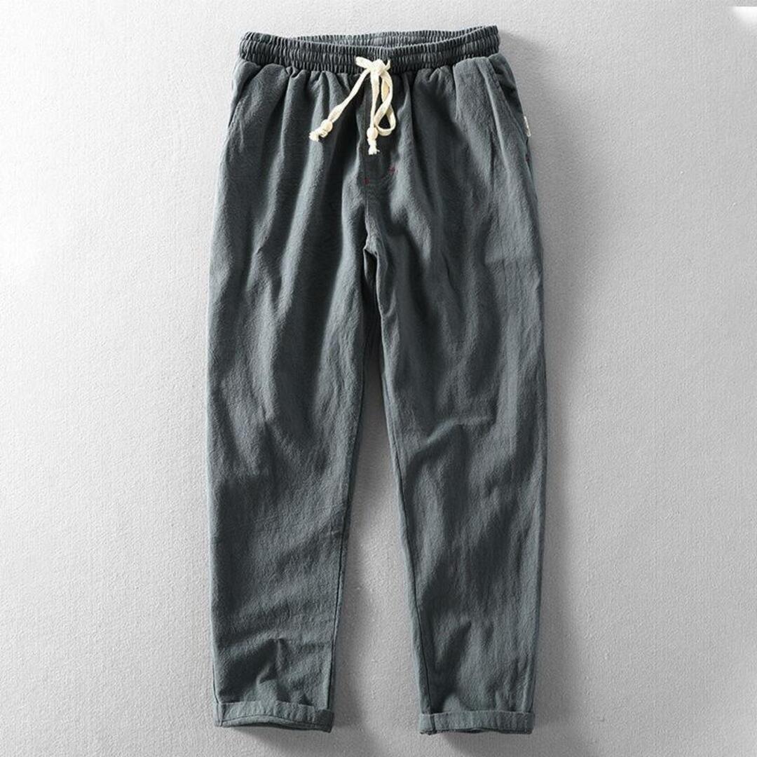 LINEN DRAWSTRING PANTS