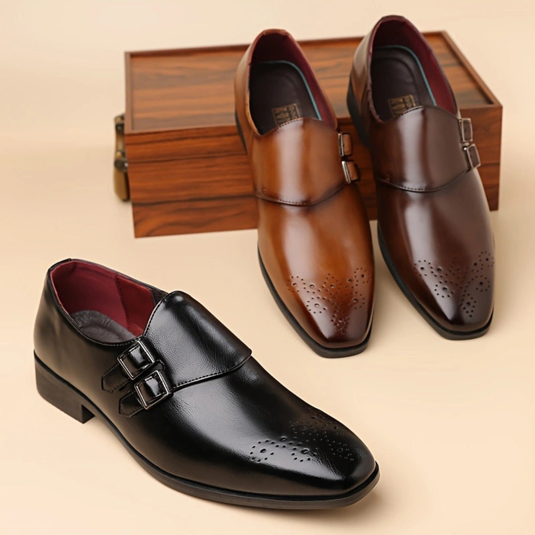 POLISHED LEATHER LOAFERS