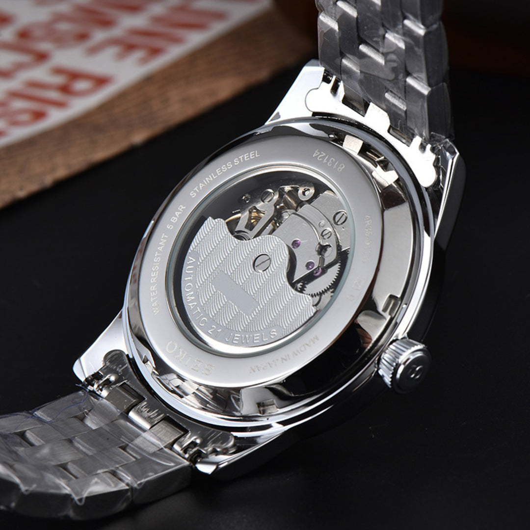 Steel Mechanical Watch