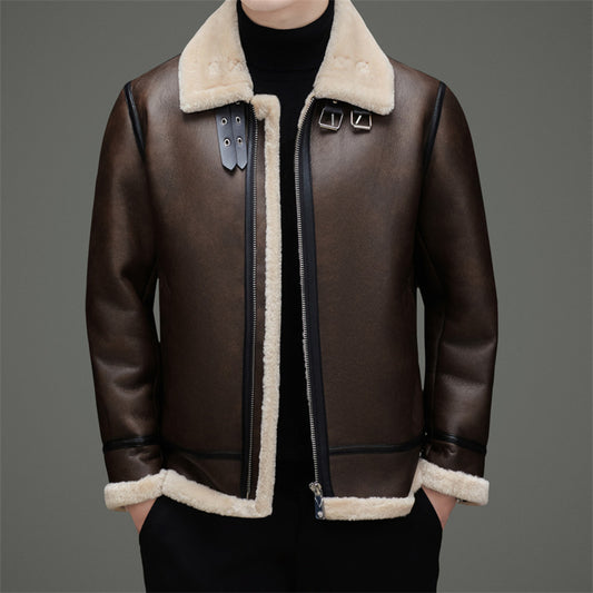 FLEECE-LINED WINTER COAT