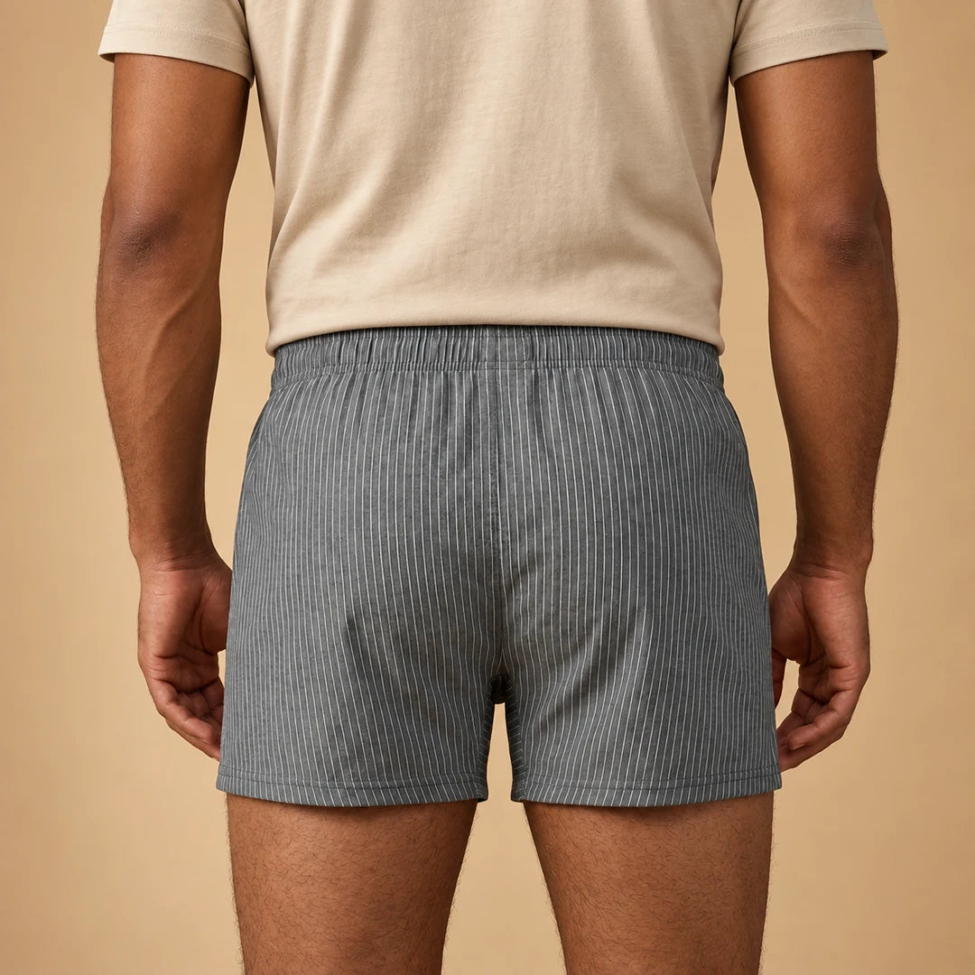 Pinstripe Relaxed Boxer Shorts