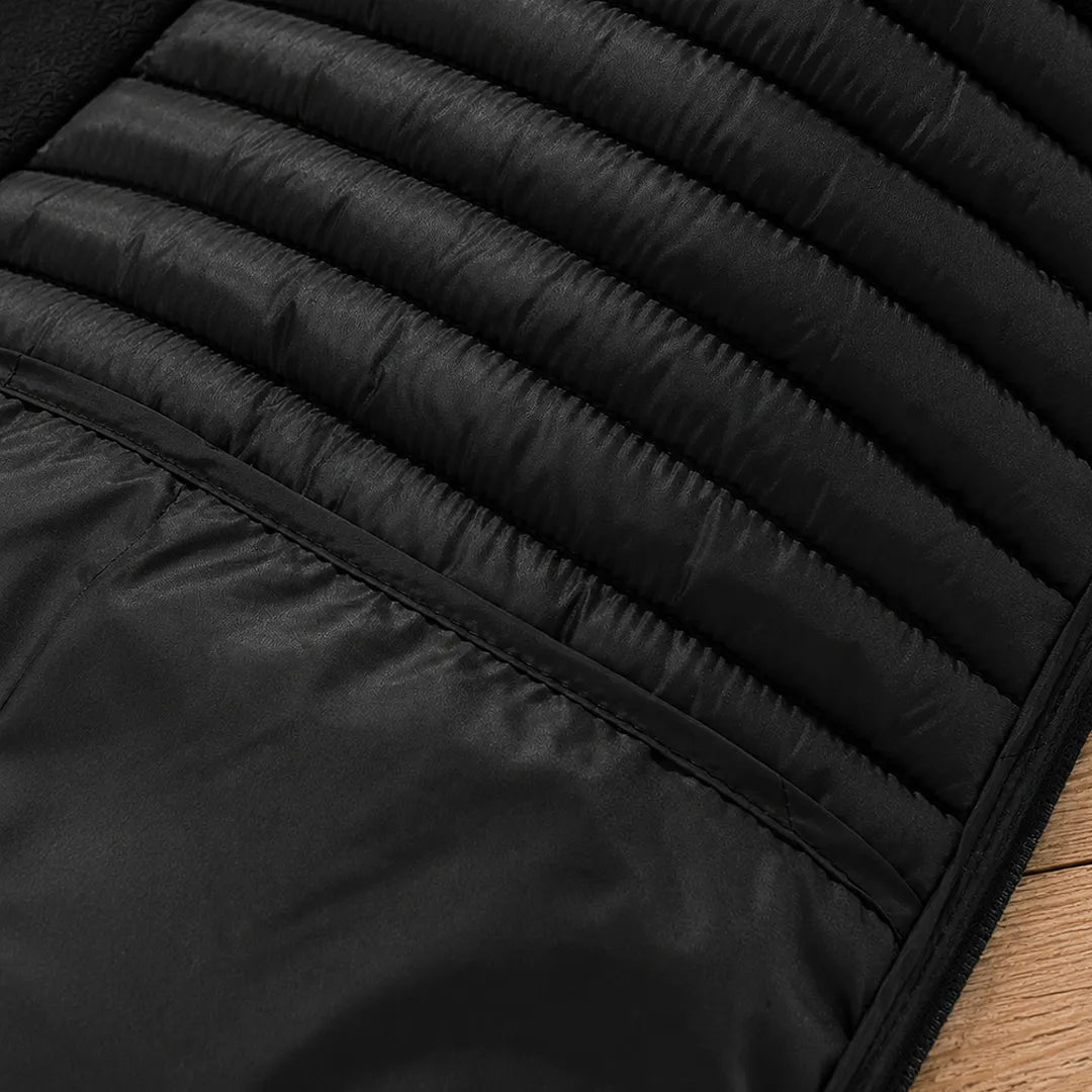Quilted Hooded Zip Jacket