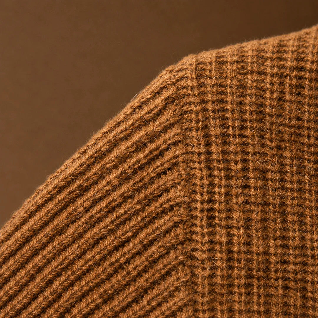 Ribbed Button Front Sweater