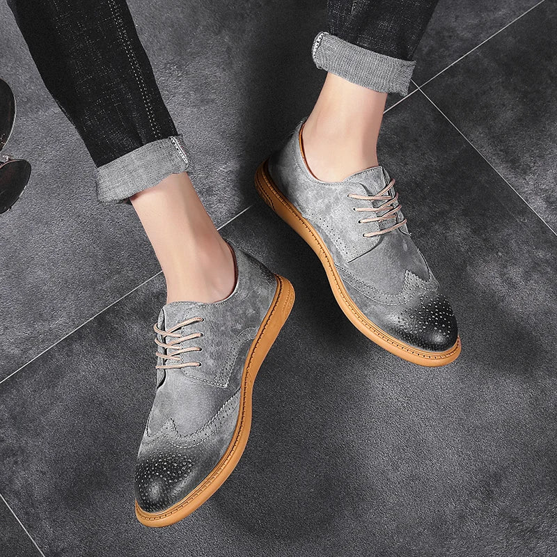 BRITISH CASUAL BROGUE SHOES