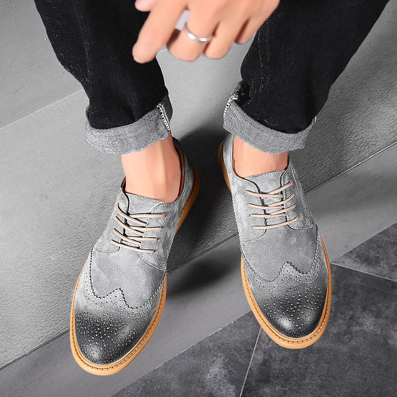 BRITISH CASUAL BROGUE SHOES