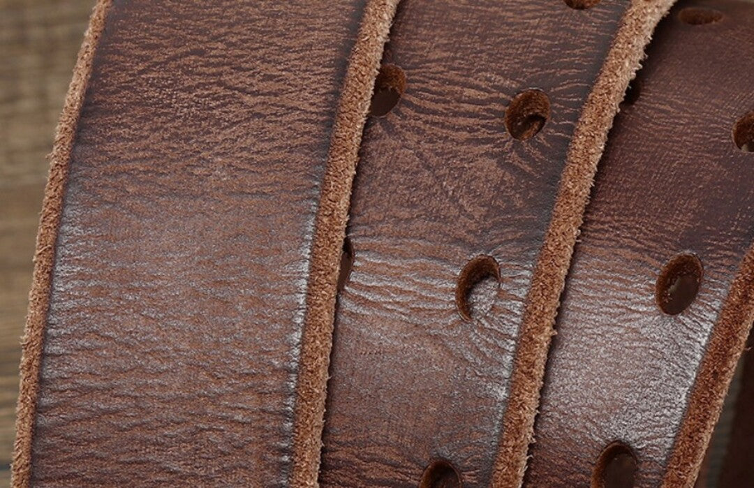 PREMIUM DOUBLE-PRONG LEATHER BELT