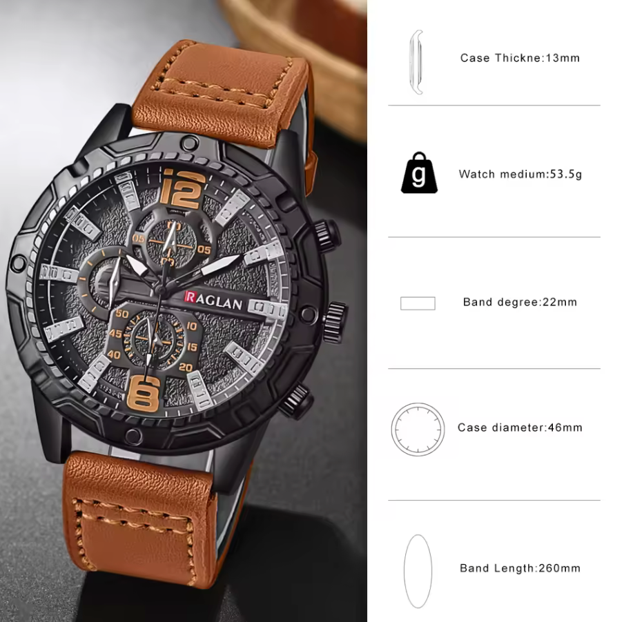 BOLD LEATHER WATCH