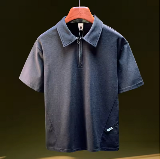 HALF-ZIP CASUAL POLO