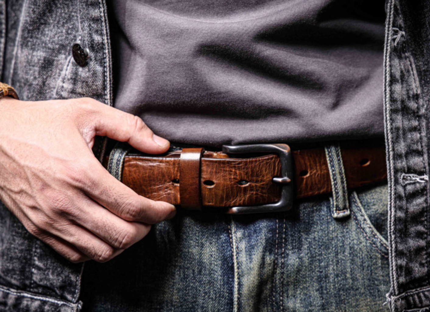 RETRO COWHIDE BELT