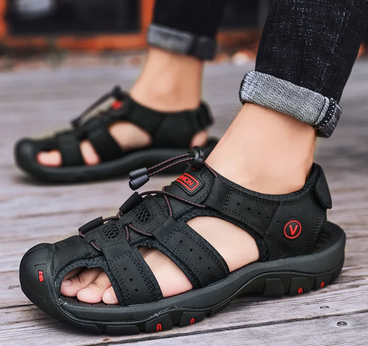 OUTDOOR LEATHER MEN'S SANDALS