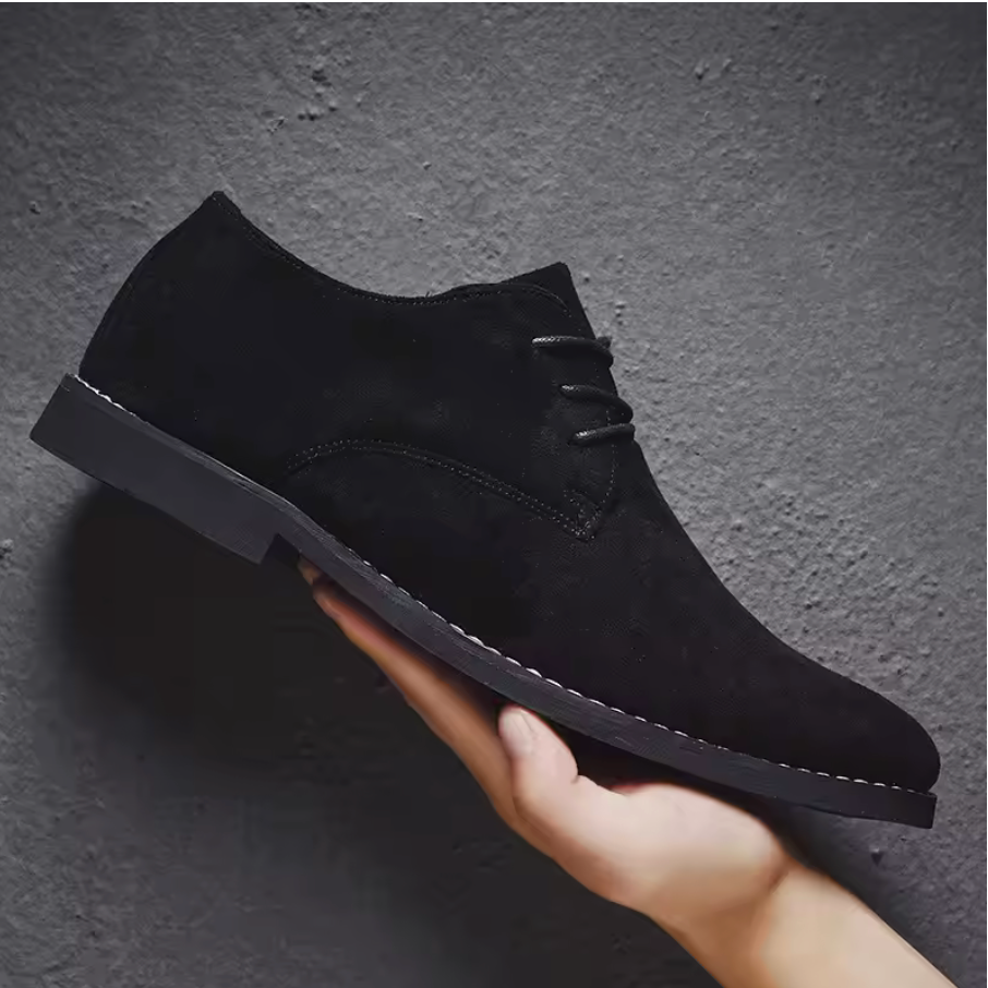 SUEDE LEATHER OXFORD SHOES