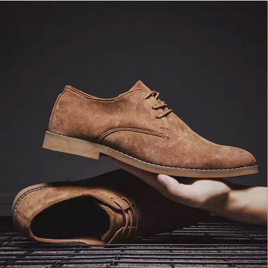 SUEDE LEATHER OXFORD SHOES