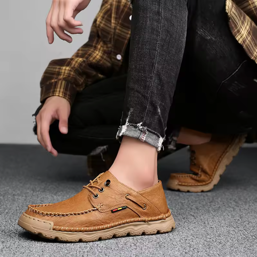 LEATHER CASUAL BOATING SHOES