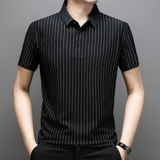 SEAMLESS STRIPED POLO SHIRT
