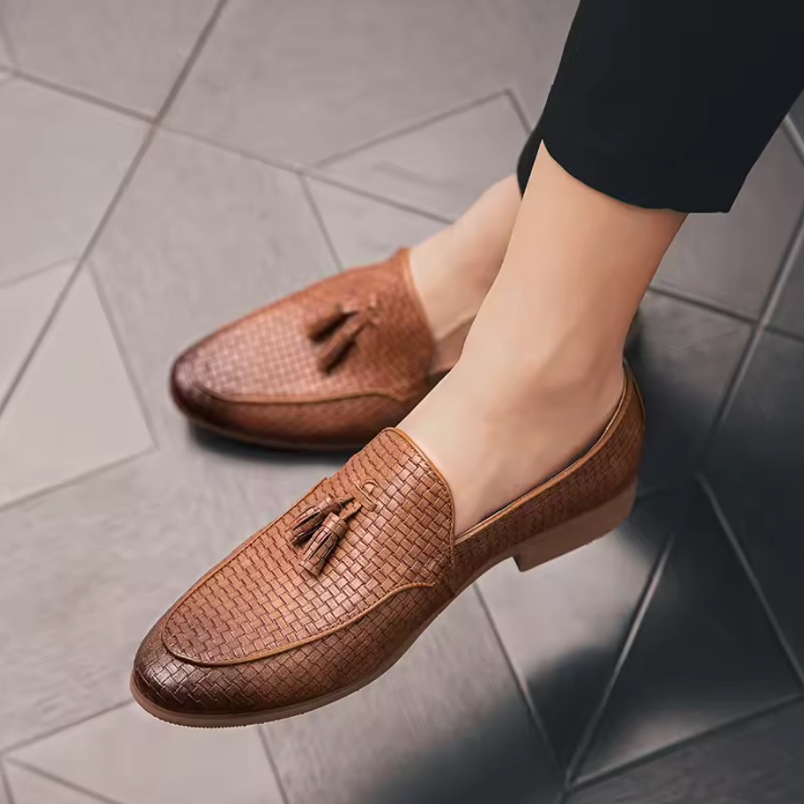 RETRO TASSEL SLIP ON LOAFERS