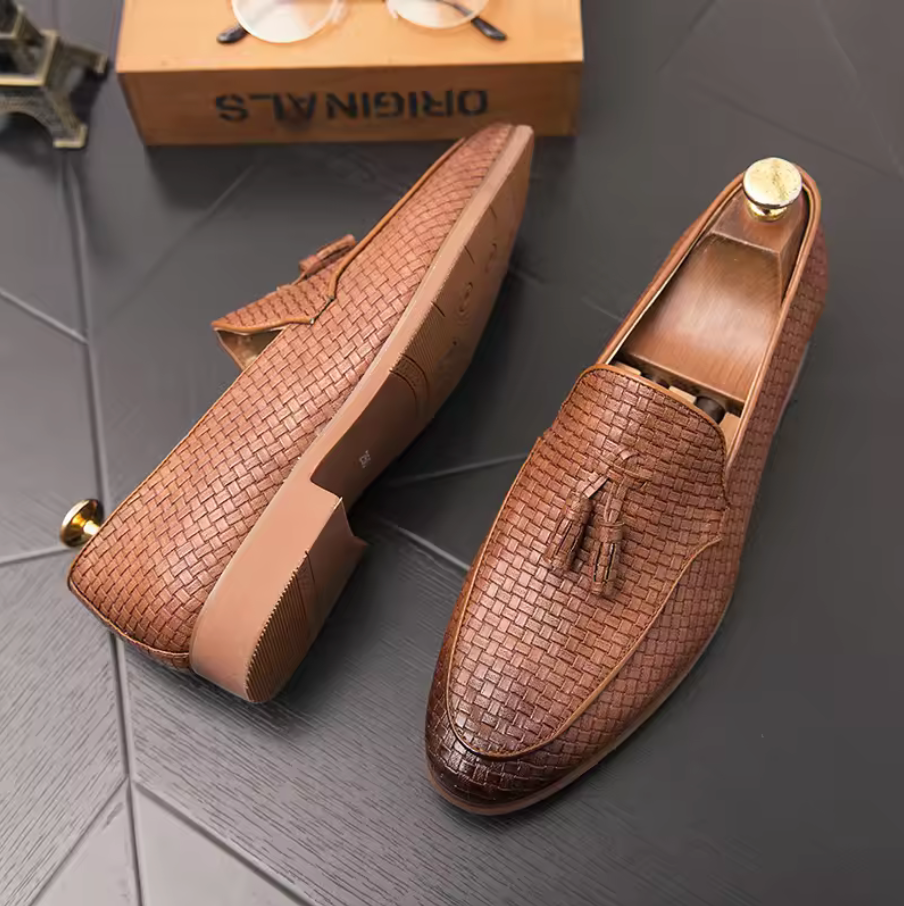 RETRO TASSEL SLIP ON LOAFERS