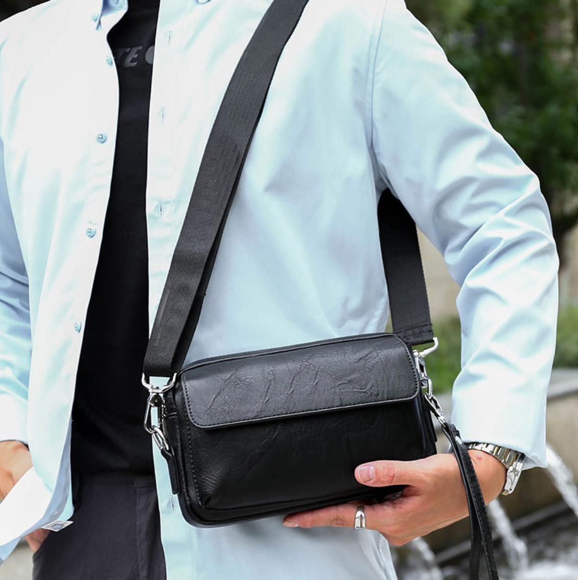 BUSINESS LEATHER MEN HANDBAG