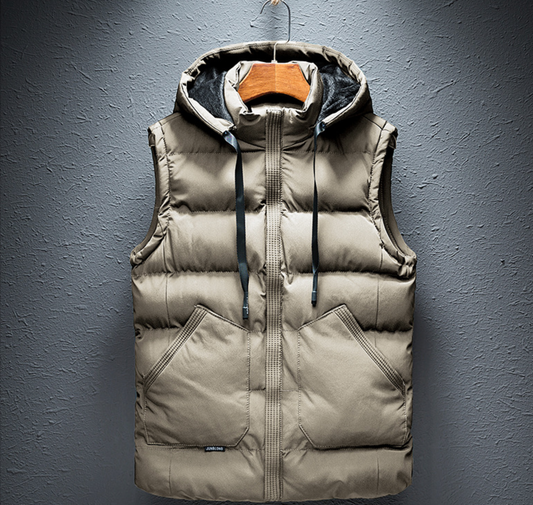 CASUAL HOODED DOWN VEST