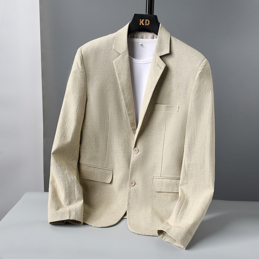 HIGH-END SLIM LINEN BLAZER