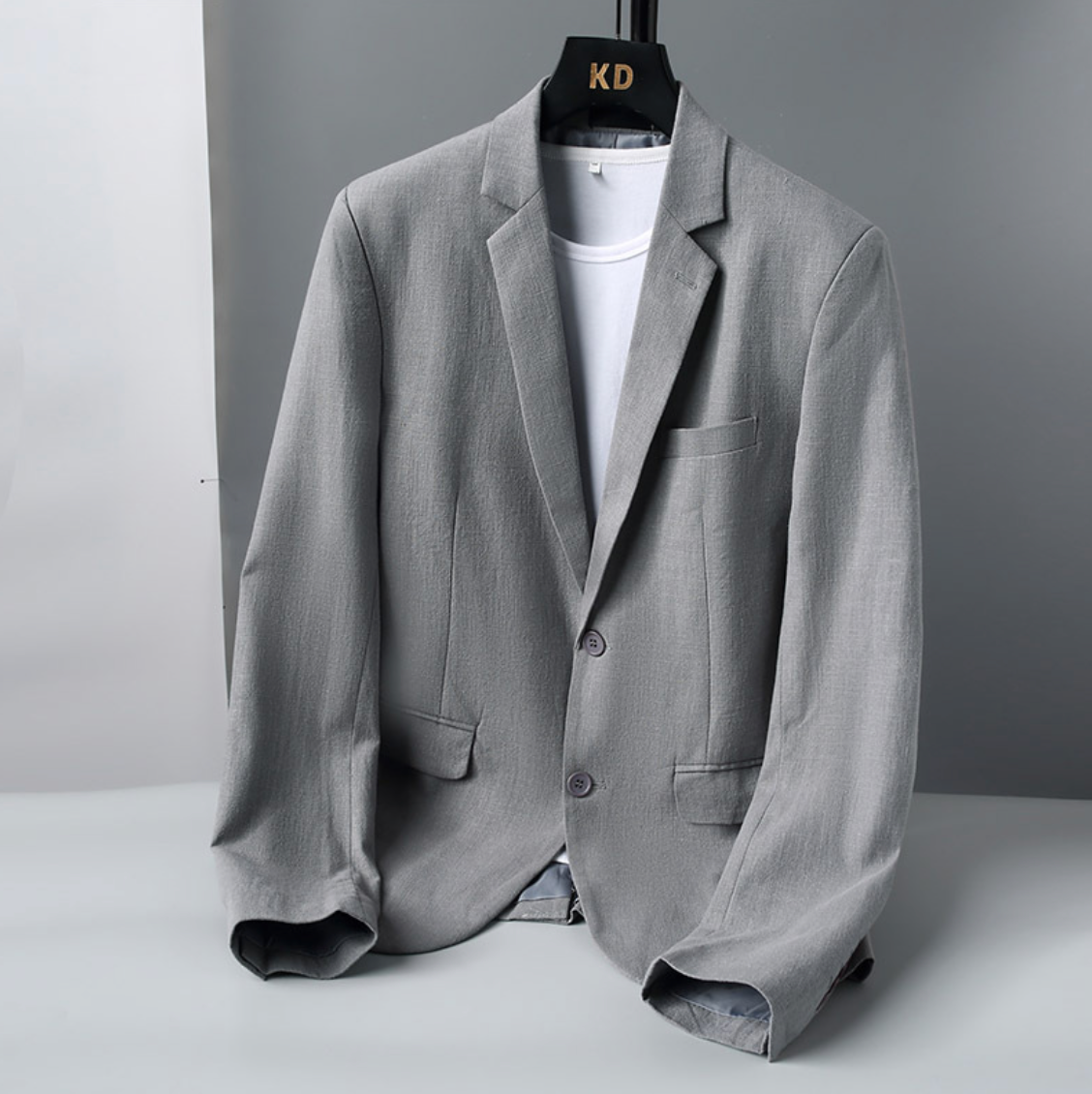 HIGH-END SLIM LINEN BLAZER