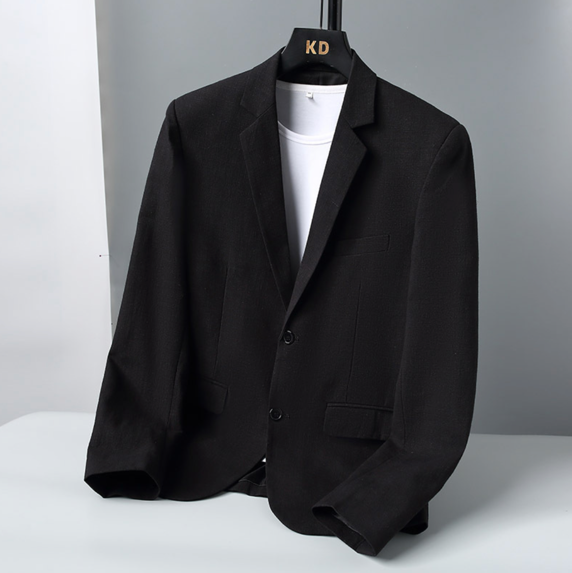 HIGH-END SLIM LINEN BLAZER