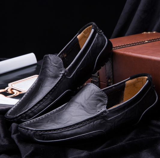 ELEGANT LEATHER SLIP ON