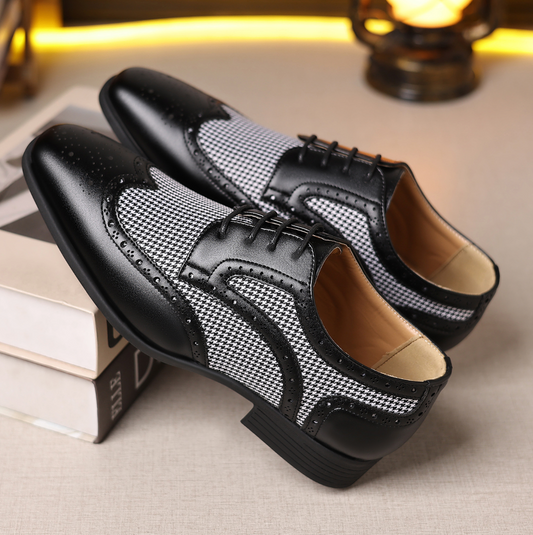 OXFORD FASHION HOUNDSTOOTH SHOES