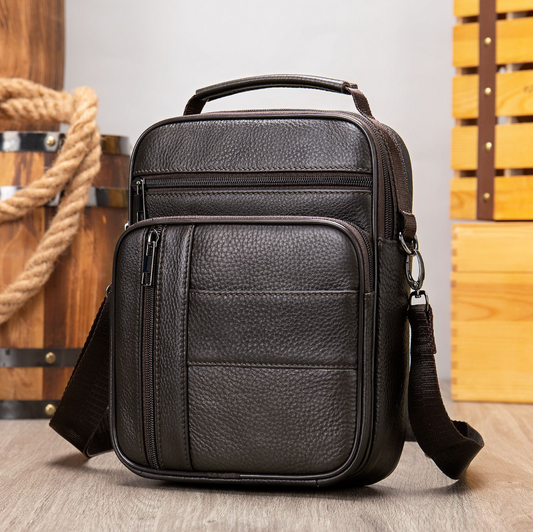 GENUINE LEATHER CROSSBODY BAG