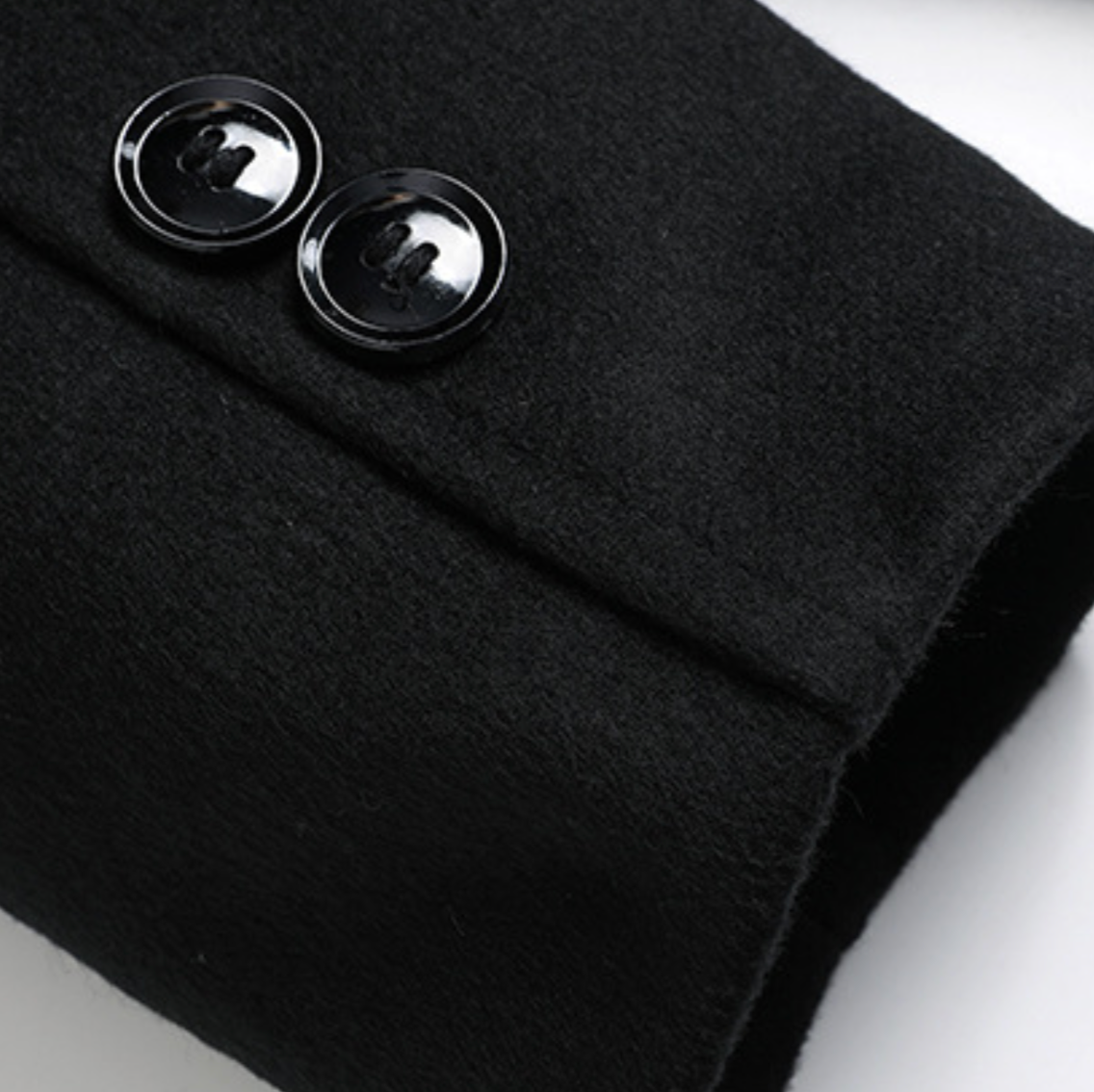 Wool Fur Collar Coat