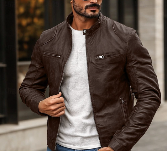 FIT LEATHER JACKET